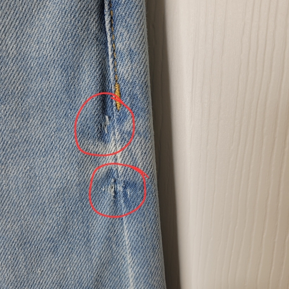 Anthropologie Pilcro Relaxed High Rise Wide Leg Jeans 32 Light Wash - Picture 8 of 10